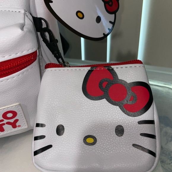 Hello Kitty White and Red Backpack with Iconic Design - Picture 2 of 11
